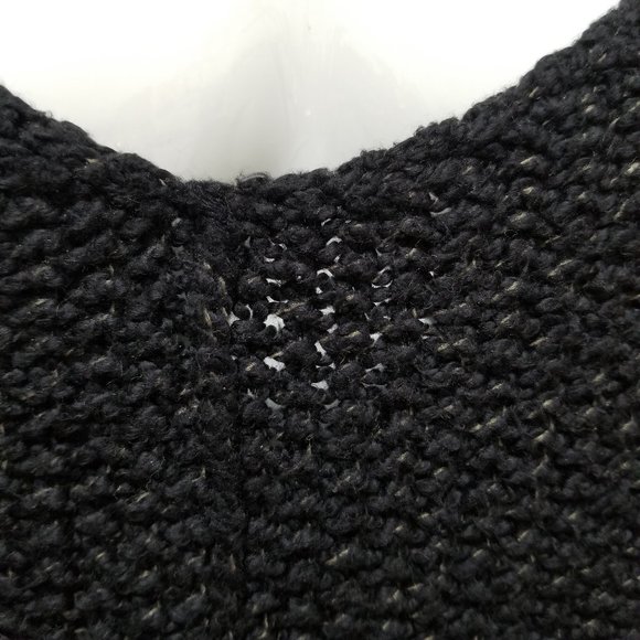 Free People sweater XS Cozy Cat chunky knit pullover oversize side split tunic - Picture 7 of 14